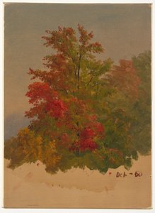 Teckning, Mt. Desert Island , Maine, oktober 1860 av Frederic Edwin Church