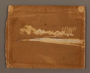 Teckning, Niagarafallen, möjligen 1856 av Frederic Edwin Church