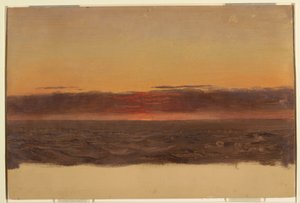 Teckning, Havslandskap, 1859 av Frederic Edwin Church