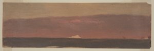 Teckning, Havslandskap med isberg, 1859 av Frederic Edwin Church