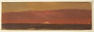 Teckning, Havslandskap med isberg, 1859 av Frederic Edwin Church