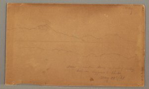 Ritning, Sidovy av byggnad, fönster, 29 maj 1868 av Frederic Edwin Church