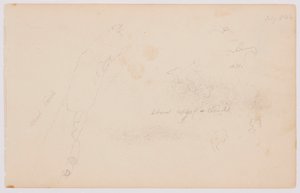 Teckning, Skisser av moln och död björk, juli 1844 av Frederic Edwin Church