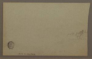 Teckning, Solnedgång, möjligen 1860-tal av Frederic Edwin Church