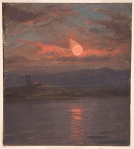 Teckning, Solens vagn Fantasi, troligen 1868-69 av Frederic Edwin Church