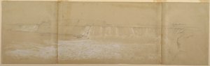 Teckning, Niagarafallen, september eller oktober 1856 av Frederic Edwin Church