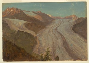 Great Aletsch Glacier, Schweiz av Frederic Edwin Church