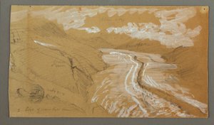 Great Aletsch Glacier, Bernese Alperna, Schweiz av Frederic Edwin Church