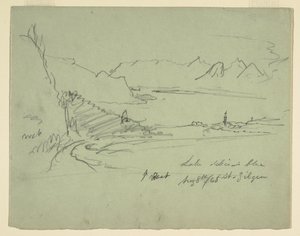 Landskap i Österrike, 5 augusti 1868 av Frederic Edwin Church
