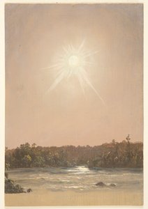 Sen eftermiddagssol över en bäck av Frederic Edwin Church