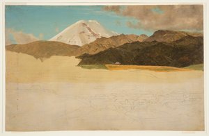 Mount Chimborazo och Guaranda, Ecuador av Frederic Edwin Church
