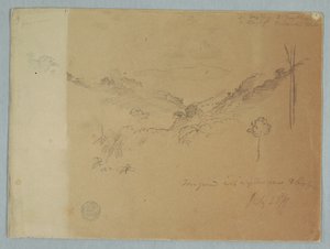 Berglandskap nära Jorje, Ecuador av Frederic Edwin Church