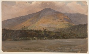 Berget Katahdin, visar Pamola och den stora bassängen från Sandy Bottom Pond av Frederic Edwin Church