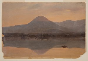 Berget Katahdin från Katahdinsjön av Frederic Edwin Church