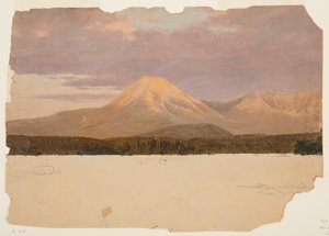 Berget Katahdin från Katahdinsjön av Frederic Edwin Church