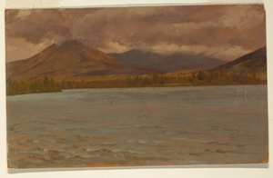 Berget Katahdin från Katahdinsjön av Frederic Edwin Church