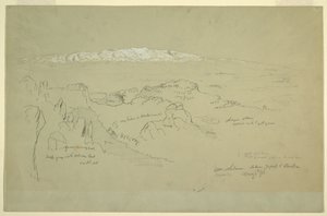 Libanonberget mellan Yafoof och Baalbek av Frederic Edwin Church