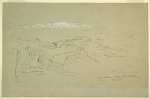 Mount Libanon mellan Yafoof och Baalbek av Frederic Edwin Church