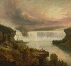 Niagarafallen (hästskofallen) av Frederic Edwin Church