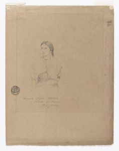Porträtt av boliviansk flicka: Senorita Filetta Molina Bolador del Carmen, Colombia av Frederic Edwin Church