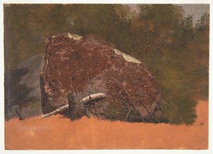 Möjligen Mt. Desert, Island, rock av Frederic Edwin Church