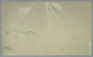 Solstrålar skiner från ovan, Jamaica av Frederic Edwin Church