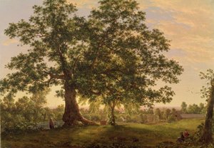 The Charter Oak i Hartford, c.1846