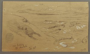 Utsikt över Wady el-Arabah av Frederic Edwin Church