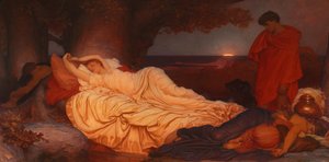Cymon och Iphigenia, 1884 av Frederic Leighton