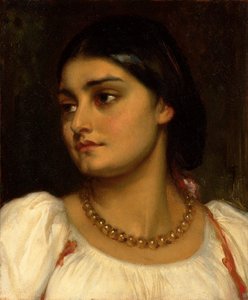 Chef för en romersk modell, av Frederic Leighton