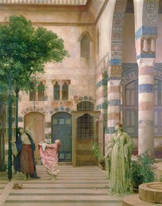 Gamla Damaskus, judiska kvarteren eller samla citroner, c.1873-74 av Frederic Leighton