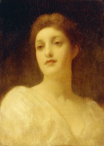 Huvudet av en flicka, av Frederic Leighton