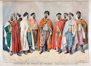 Arabiska och tunisiska hövdingar, 1896 av Frederic Lix