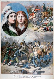 Felicite och Theophile de Fernig, franska hjältinnor, 1792, 1894