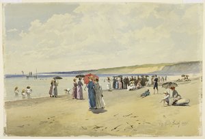 The Beach, 1888 (wc på papper) av Frederic Marlett Bell Smith
