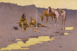 Ett nytt år på Cimarron av Frederic Remington