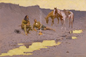 Ett nytt år på Cimarron av Frederic Remington