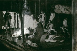 Resans första och bästa läger av Frederic Remington