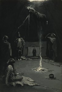 Indisk eldgud (Medicinhästens vandring) av Frederic Remington