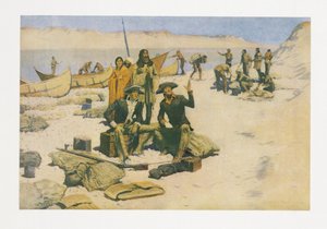 Lewis och Clark, från Colliers Magazine, pub. 1906 av Frederic Remington