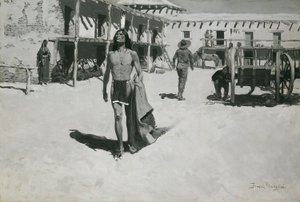 Inget annat än glada miner följde efter slagträet av Frederic Remington
