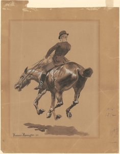 On the Bridle Path, Central Park, New York av Frederic Remington