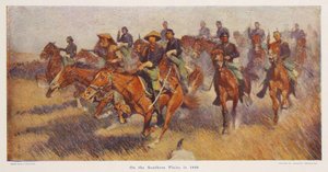 På södra slätten 1860, pub.1909 av Frederic Remington