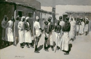 Slavmarknaden av Frederic Remington