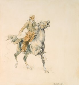 The Cowboy, ca 1897 (wc på papper) av Frederic Remington