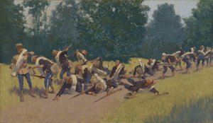 Splittersskriet vid San Juan Hill, 1898 av Frederic Remington