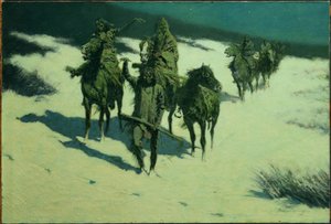 Den skodda hästens spår av Frederic Remington