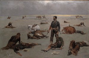 Vad en omärkt ko har kostat av Frederic Remington