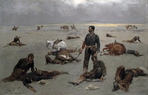 Vad en omärkt ko har kostat, 1895 av Frederic Remington
