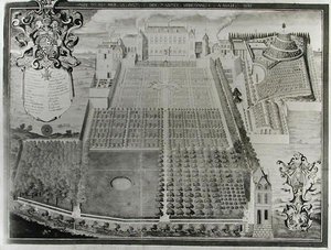 The Kings Medicinal Plant Garden, 1636 av Frederic Scalberge